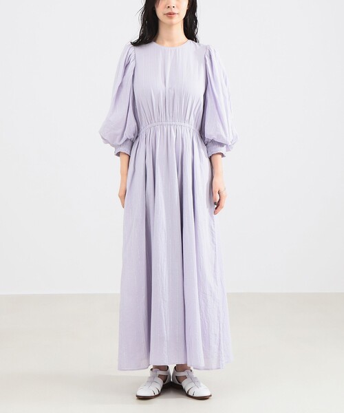 NE QUITTEZ PAS!(ヌキテパ)の「【1/1値下げ】ne Quittez pas / ルレックス ストライプ ワンピース(ワンピース・レディース・パープル系その他2・ONE SIZE)」の8枚目の写真