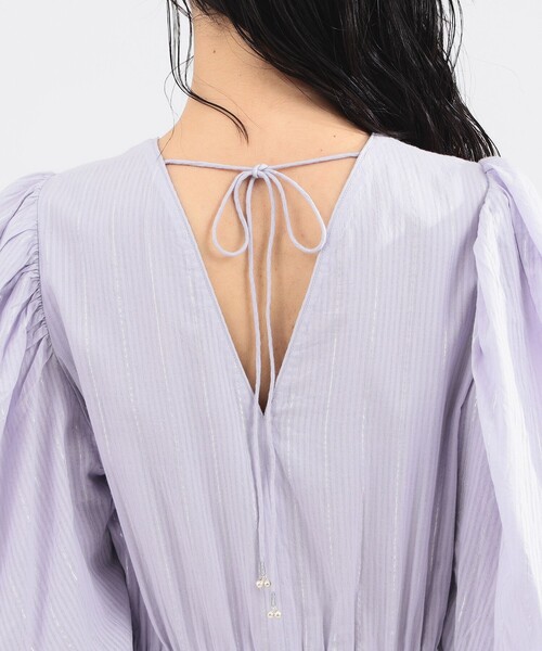 NE QUITTEZ PAS!(ヌキテパ)の「【1/1値下げ】ne Quittez pas / ルレックス ストライプ ワンピース(ワンピース・レディース・パープル系その他2・ONE SIZE)」の12枚目の写真