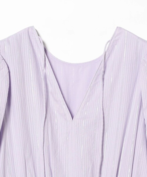 NE QUITTEZ PAS!(ヌキテパ)の「【1/1値下げ】ne Quittez pas / ルレックス ストライプ ワンピース(ワンピース・レディース・パープル系その他2・ONE SIZE)」の3枚目の写真