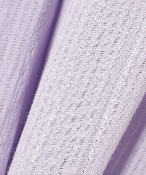 NE QUITTEZ PAS!(ヌキテパ)の「【1/1値下げ】ne Quittez pas / ルレックス ストライプ ワンピース(ワンピース・レディース・パープル系その他2・ONE SIZE)」の4枚目の写真