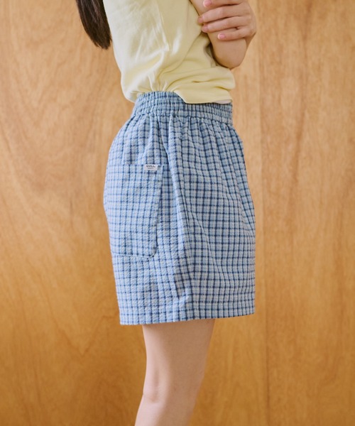 common gull products.（コモンガルプロダクツ）の「鮮やかなまま残る記憶のショートパンツ（その他パンツ・レディース・ブルー系/イエロー系・LARGE/MEDIUM/SMALL）」の12枚目の写真