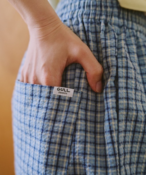 common gull products.（コモンガルプロダクツ）の「鮮やかなまま残る記憶のショートパンツ（その他パンツ・レディース・ブルー系/イエロー系・LARGE/MEDIUM/SMALL）」の14枚目の写真