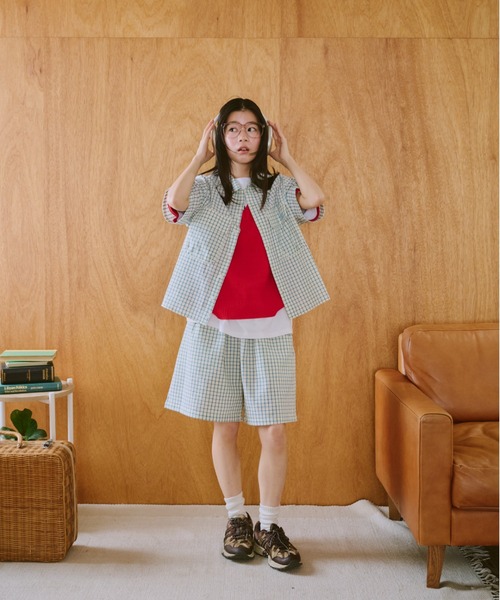 common gull products.（コモンガルプロダクツ）の「鮮やかなまま残る記憶のショートパンツ（その他パンツ・レディース・ブルー系/イエロー系・LARGE/MEDIUM/SMALL）」の16枚目の写真