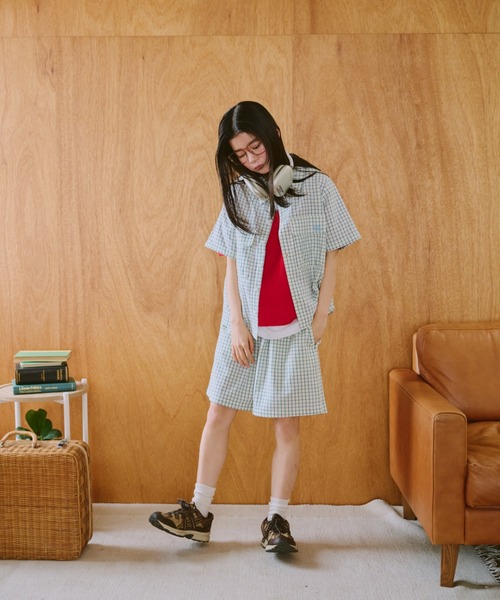 common gull products.（コモンガルプロダクツ）の「鮮やかなまま残る記憶のショートパンツ（その他パンツ・レディース・ブルー系/イエロー系・LARGE/MEDIUM/SMALL）」の17枚目の写真