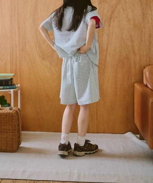 common gull products.（コモンガルプロダクツ）の「鮮やかなまま残る記憶のショートパンツ（その他パンツ・レディース・ブルー系/イエロー系・LARGE/MEDIUM/SMALL）」の19枚目の写真