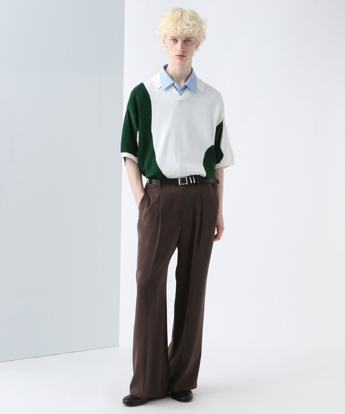 HARE(ハレ)の「ウェーブハイショクニットポロ(HARE)(ニット/セーター・メンズ・ブラック系その他/ホワイト系その他・FREE)」の7枚目の写真