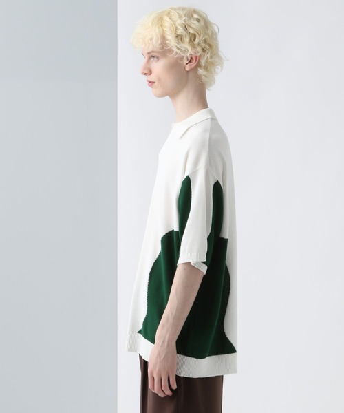 HARE(ハレ)の「ウェーブハイショクニットポロ(HARE)(ニット/セーター・メンズ・ブラック系その他/ホワイト系その他・FREE)」の19枚目の写真