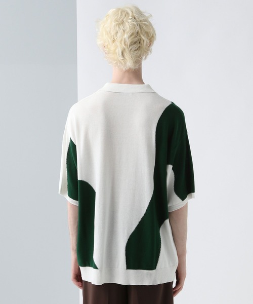 HARE(ハレ)の「ウェーブハイショクニットポロ(HARE)(ニット/セーター・メンズ・ブラック系その他/ホワイト系その他・FREE)」の18枚目の写真