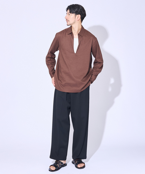 alfredoBANNISTER（アルフレッドバニスター）の「【WEB別注】マルチクロスレザーサンダル（サンダル・メンズ・ブラック/その他・42/40/43/41/44/45）」の3枚目の写真