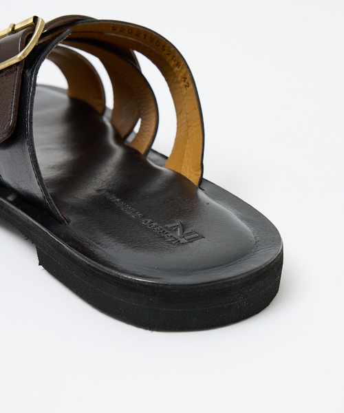 alfredoBANNISTER（アルフレッドバニスター）の「【WEB別注】マルチクロスレザーサンダル（サンダル・メンズ・ブラック/その他・42/40/43/41/44/45）」の8枚目の写真