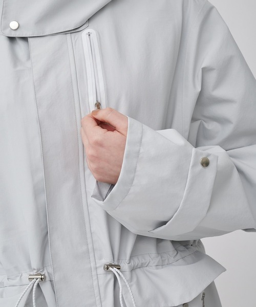 CITY TOKYO（シティトウキョウ）の「TOKYO TEX 2WAY COAT（モッズコート・レディース・ホワイト/ライム・FREE）」の16枚目の写真
