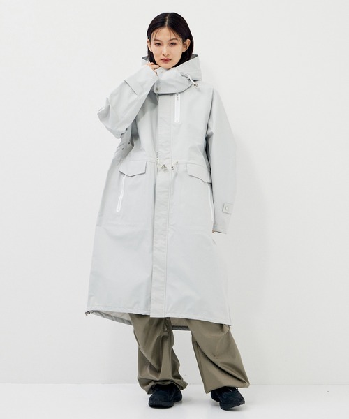 CITY TOKYO（シティトウキョウ）の「TOKYO TEX 2WAY COAT（モッズコート・レディース・ホワイト/ライム・FREE）」の18枚目の写真