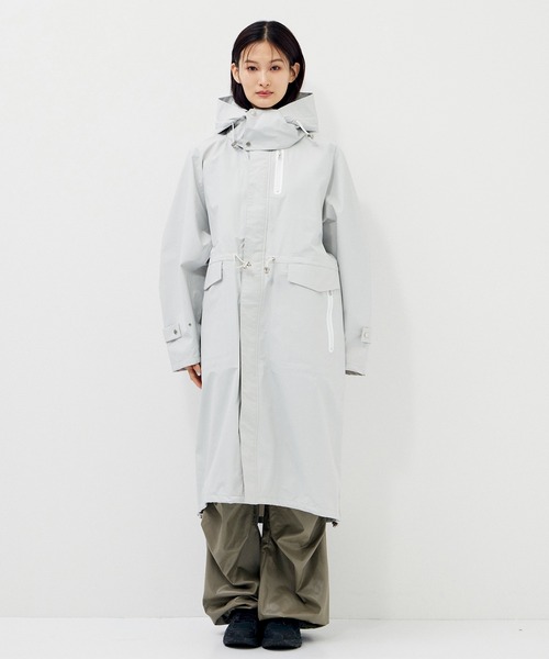 CITY TOKYO（シティトウキョウ）の「TOKYO TEX 2WAY COAT（モッズコート・レディース・ホワイト/ライム・FREE）」の19枚目の写真