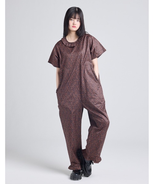 Little sunny bite(リトルサニーバイト)の「【8】【it】【little sunny bite】leopard all in one(つなぎ/オールインワン・レディース・ベージュ/ブルー/ブラウン・MEDIUM/SMALL)」の2枚目の写真