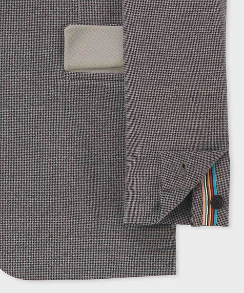 マイクロハウンドトゥース シングル2ボタンジャケット【253151 2324L