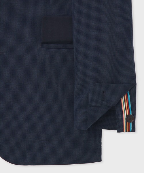 Paul Smith（ポールスミス）の「マイクロハウンドトゥース シングル2ボタンジャケット【253151 2324L】（テーラードジャケット・メンズ・グレー/ネイビー・SMALL/MEDIUM/LARGE/X-LARGE/L2）」の7枚目の写真