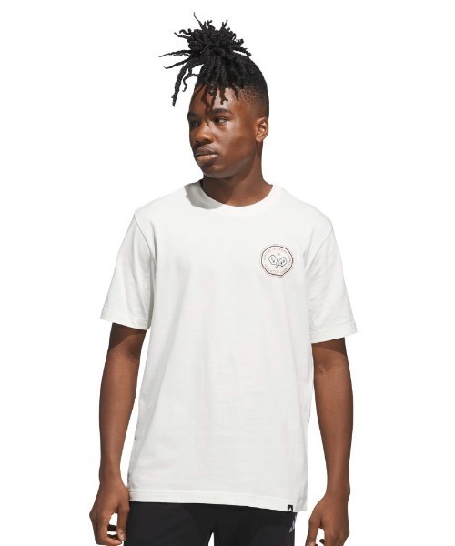 adidas(アディダス)の「アディダス adidas カントリークラブ シーニック(Tシャツ/カットソー・メンズ・オフホワイト/ダークグリーン・S/M/L/LL/3L)」の1枚目の写真