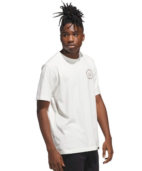 adidas(アディダス)の「アディダス adidas カントリークラブ シーニック(Tシャツ/カットソー・メンズ・オフホワイト/ダークグリーン・S/M/L/LL/3L)」の3枚目の写真