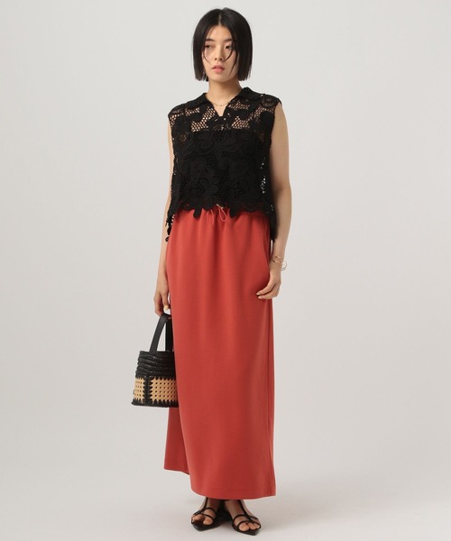 BAYFLOW（ベイフロー）の「エンブロイダリーレースベスト（ベスト・レディース・アイボリー/ブラック/キャメル・FREE）」の18枚目の写真