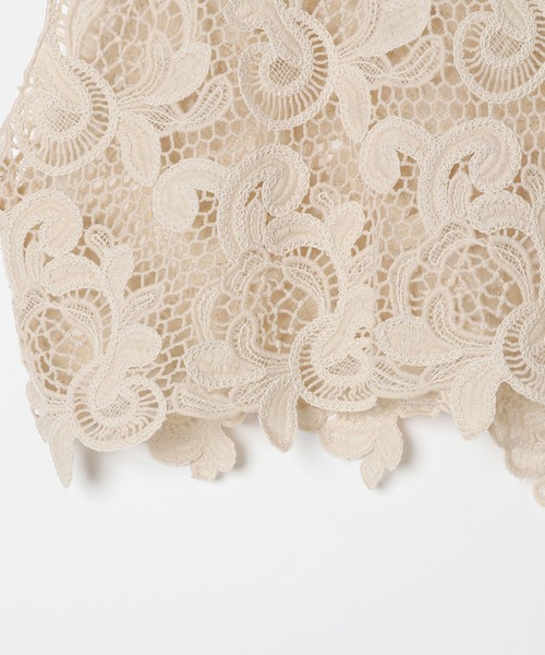 BAYFLOW（ベイフロー）の「エンブロイダリーレースベスト（ベスト・レディース・アイボリー/ブラック/キャメル・FREE）」の11枚目の写真