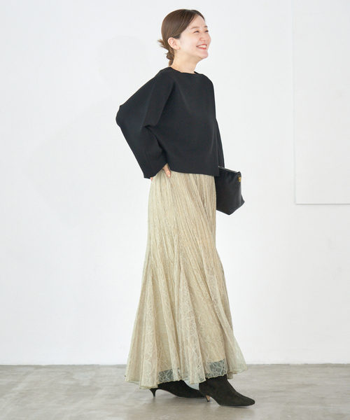 IENA（イエナ）の「レースプリーツスカート（スカート・レディース・ブラウン/ベージュ・36/38）」の17枚目の写真