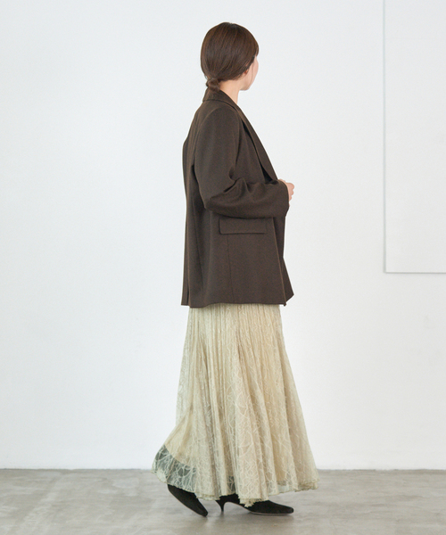 IENA（イエナ）の「レースプリーツスカート（スカート・レディース・ブラウン/ベージュ・36/38）」の21枚目の写真