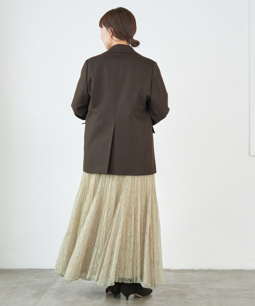 IENA（イエナ）の「レースプリーツスカート（スカート・レディース・ブラウン/ベージュ・36/38）」の22枚目の写真