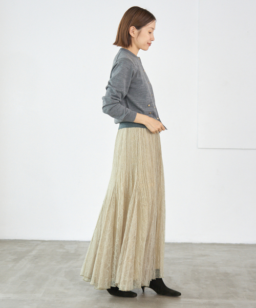 IENA（イエナ）の「レースプリーツスカート（スカート・レディース・ブラウン/ベージュ・36/38）」の13枚目の写真