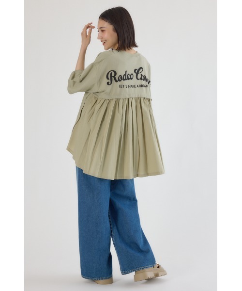 バックギャザードッキングTシャツ BLK RODEO CROWNS WIDE BOWL | バックギャザードッキングTシャツ (T