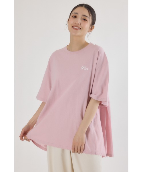 RODEO CROWNS WIDE BOWL(ロデオクラウンズワイドボウル)の「バックギャザードッキングTシャツ(Tシャツ/カットソー・レディース・ライトカーキ/ライトピンク/ブラック/オフホワイト・FREE)」の6枚目の写真