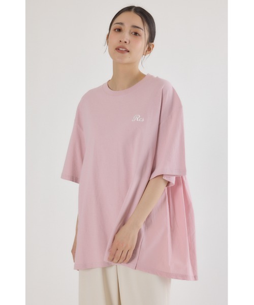 RODEO CROWNS WIDE BOWL(ロデオクラウンズワイドボウル)の「バックギャザードッキングTシャツ(Tシャツ/カットソー・レディース・ライトカーキ/ライトピンク/ブラック/オフホワイト・FREE)」の7枚目の写真