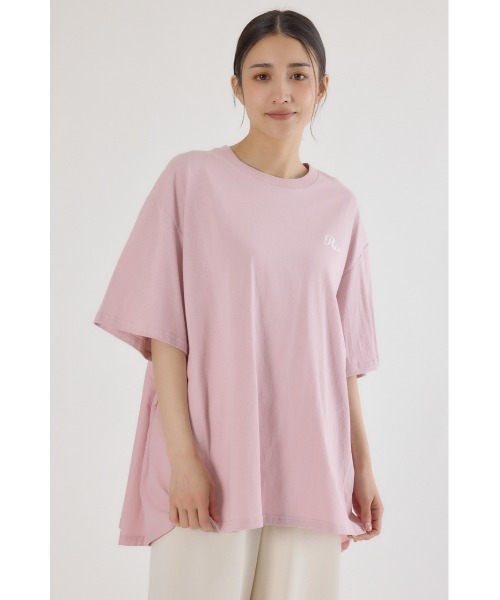 RODEO CROWNS WIDE BOWL(ロデオクラウンズワイドボウル)の「バックギャザードッキングTシャツ(Tシャツ/カットソー・レディース・ライトカーキ/ライトピンク/ブラック/オフホワイト・FREE)」の8枚目の写真