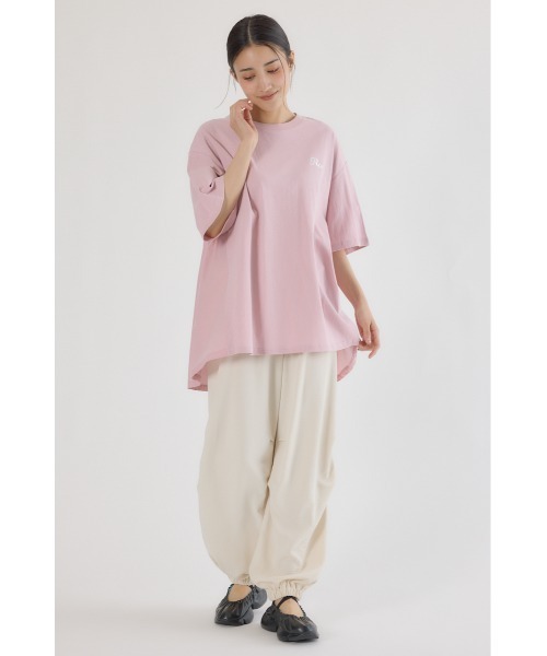 RODEO CROWNS WIDE BOWL(ロデオクラウンズワイドボウル)の「バックギャザードッキングTシャツ(Tシャツ/カットソー・レディース・ライトカーキ/ライトピンク/ブラック/オフホワイト・FREE)」の10枚目の写真