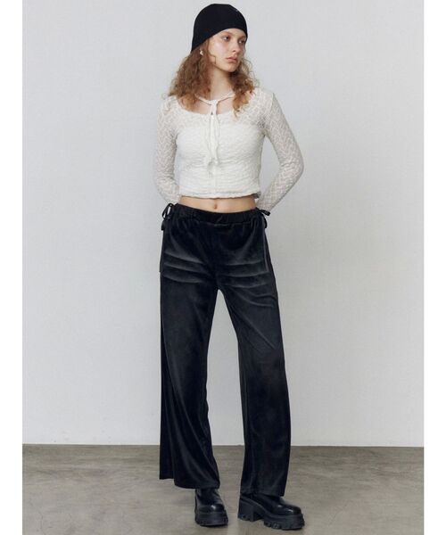 EMODA（エモダ）の「フロントボタンタイトップ（Tシャツ/カットソー・レディース・グレー/ブラック/ホワイト・FREE）」の16枚目の写真