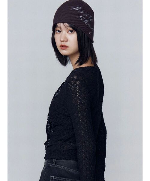 EMODA（エモダ）の「フロントボタンタイトップ（Tシャツ/カットソー・レディース・グレー/ブラック/ホワイト・FREE）」の21枚目の写真