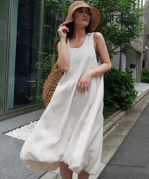 CORNERS | ノースリーブバルーンワンピース(シャツワンピース)