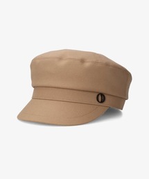 Chapeau d' O ロゴ付 麦わら帽子　キャスケット Chapeau d' O 帽子 キャスケット Lame Silk Braid Marine Cas