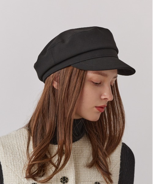 Chapeau d' O（シャポードオー）の「Chapeau d' O  Over Marine Cas / シャポードオー（キャスケット・レディース・ブラック/ライトブラウン/グレー・M/57.5cm/S(56cm)）」の5枚目の写真