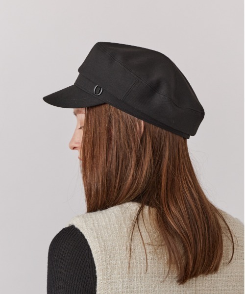 Chapeau d' O（シャポードオー）の「Chapeau d' O  Over Marine Cas / シャポードオー（キャスケット・レディース・ブラック/ライトブラウン/グレー・M/57.5cm/S(56cm)）」の6枚目の写真