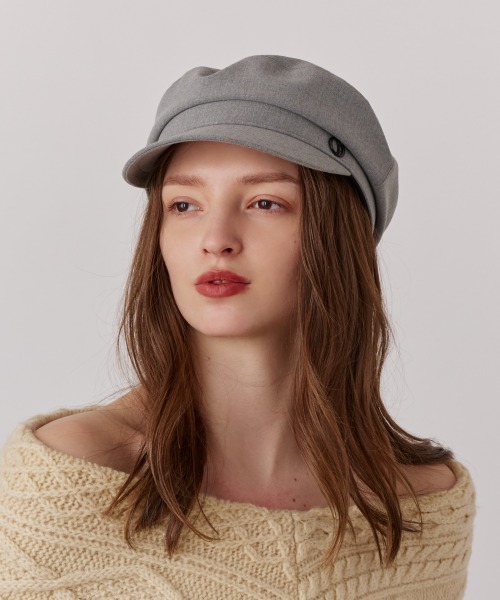 Chapeau d' O（シャポードオー）の「Chapeau d' O  Over Marine Cas / シャポードオー（キャスケット・レディース・ブラック/ライトブラウン/グレー・M/57.5cm/S(56cm)）」の10枚目の写真