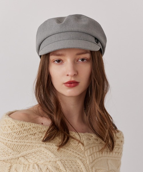 Chapeau d' O（シャポードオー）の「Chapeau d' O  Over Marine Cas / シャポードオー（キャスケット・レディース・ブラック/ライトブラウン/グレー・M/57.5cm/S(56cm)）」の11枚目の写真