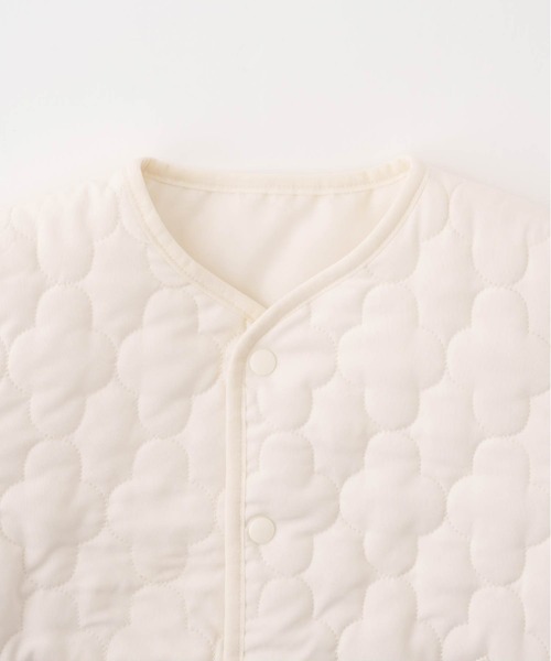 PUPPAPUPO（プッパプーポ）の「【撥水】 洗える ノーカラー キルティング ジャケット（ブルゾン・キッズ・モカ/グレイッシュベージュ/アイボリー・80/90/100/110）」の20枚目の写真