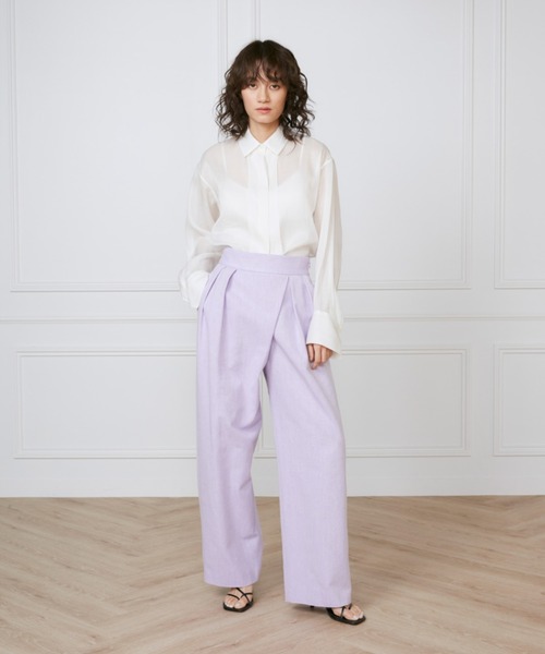 INED（イネド）の「ラップパンツ《la veille by SUPERIOR CLOSET》（その他パンツ・レディース・パープル・9号/11号/7号）」の13枚目の写真