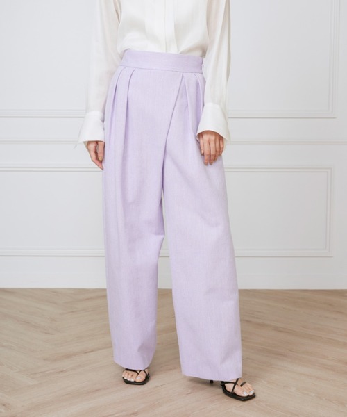 INED（イネド）の「ラップパンツ《la veille by SUPERIOR CLOSET》（その他パンツ・レディース・パープル・9号/11号/7号）」の6枚目の写真
