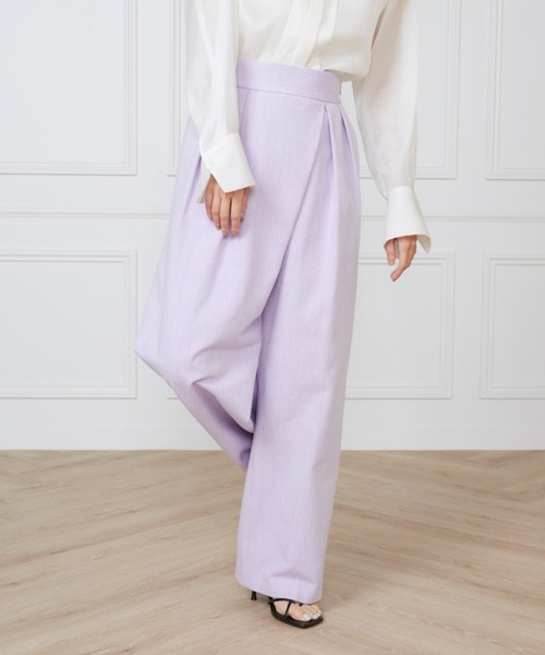 INED（イネド）の「ラップパンツ《la veille by SUPERIOR CLOSET》（その他パンツ・レディース・パープル・9号/11号/7号）」の7枚目の写真