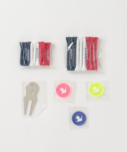 le coq sportif GOLF（ルコックスポルティフゴルフ）の「ゴルフ小物 スターターセット（ゴルフグッズ・レディース・ホワイト/ピンク/ブルー・F）」の9枚目の写真