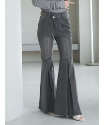 EATME | タックフレアデニムパンツ(デニムパンツ)