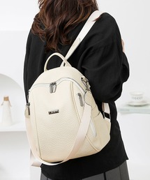【美品】ハート バックパック ショルダーバッグ 2way ブラック AG244BC1006_0top.jpg