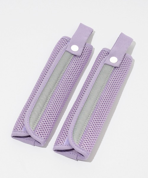 MKD.ZAKKA（エムケーディーザッカ）の「ランドセル肩パッド 3層構造 通気性メッシュ 安全反射材付 肩ベルト固定でズレない（ランドセル・キッズ・スカイブルー/ブラック/ラベンダー/ネイビー・FREE）」の4枚目の写真