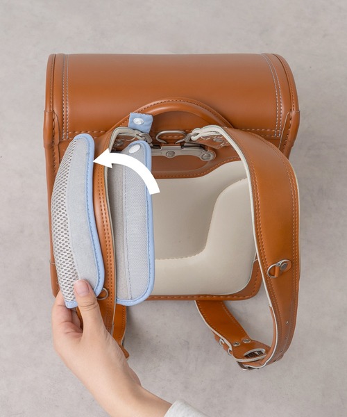 MKD.ZAKKA（エムケーディーザッカ）の「ランドセル肩パッド 3層構造 通気性メッシュ 安全反射材付 肩ベルト固定でズレない（ランドセル・キッズ・スカイブルー/ブラック/ラベンダー/ネイビー・FREE）」の16枚目の写真